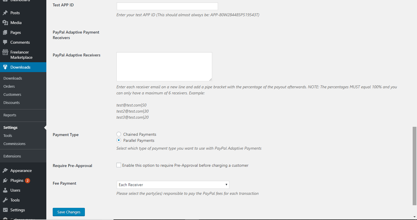 PayPal Adaptive Payments Screenshots Gallery 5 |